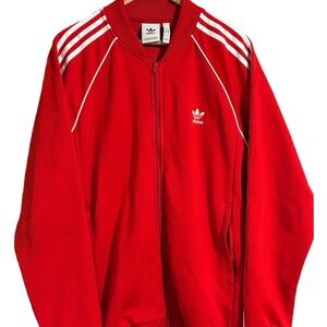 Adidas Originals Superstar Tracksuit Top Collegiate Red White Men’s/Unisex Sz XL